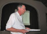 Bertrand Terrettaz durant sa pr&eacute;sentation